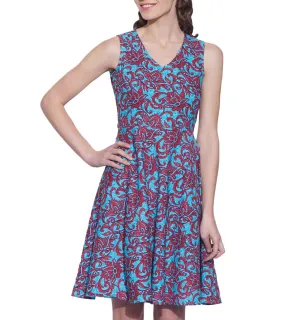 Women Apparels Cotton Printed Dress,Machine Washable,W-CPD46-1607, Size-46 Inch