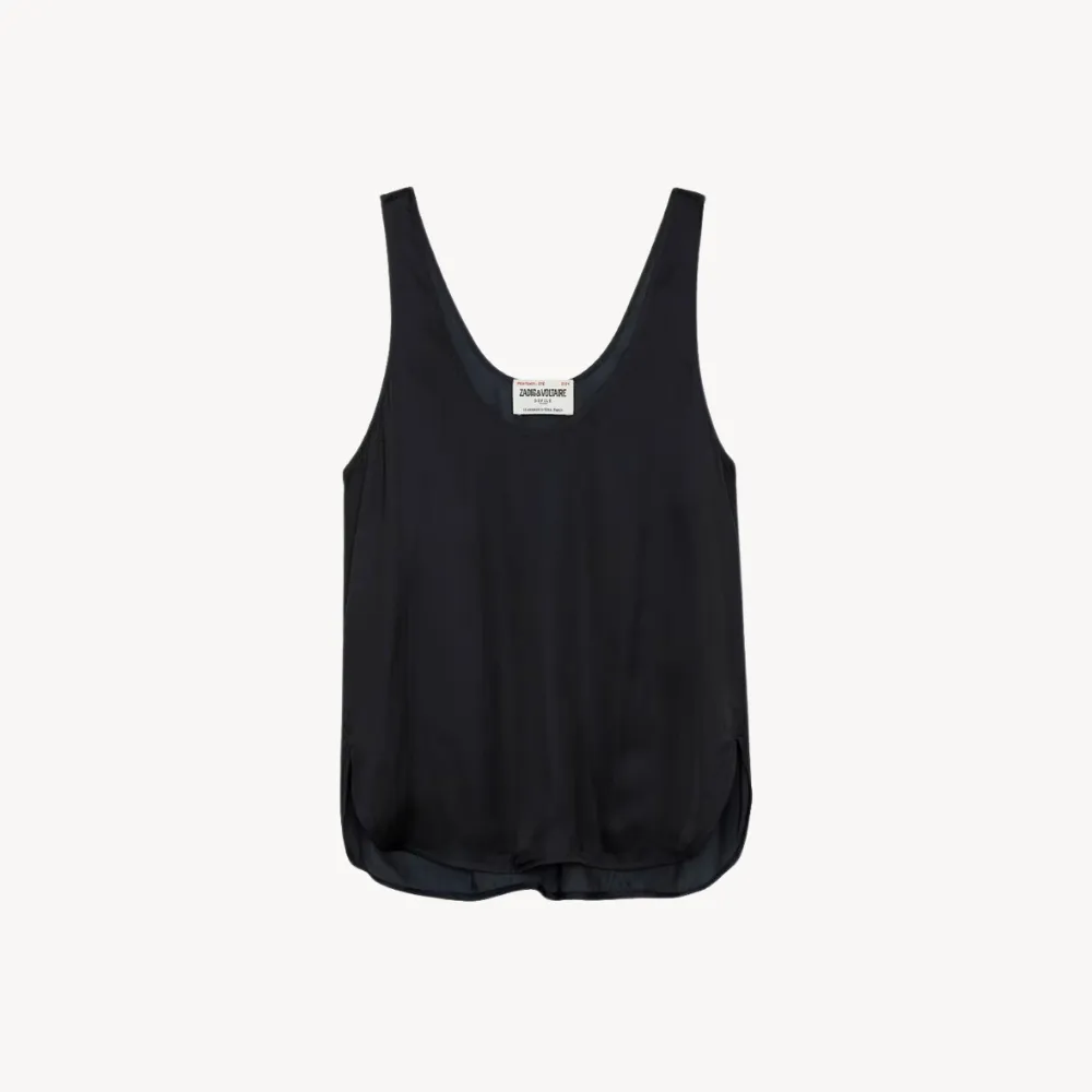 Zadig & Voltaire Carys Satin Top - Noir